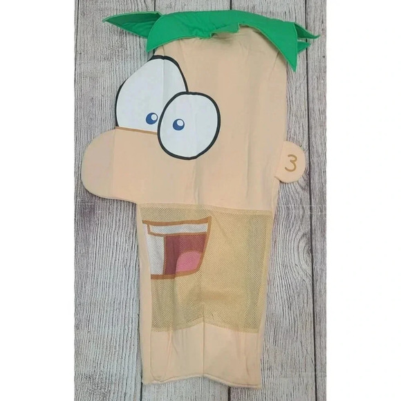 Disney Phineas And Ferb Children's Size Medium Ferb Costume Green Purple Yellow - Picture 4 of 7
